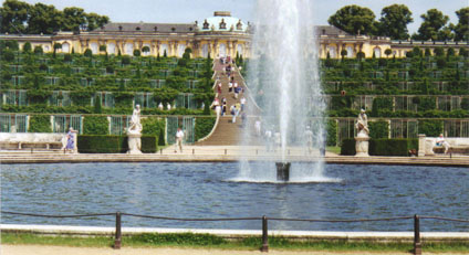 The Palace of Sanssouci in Potsdam