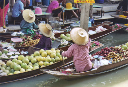 Floating market in Bangkok, Thailand